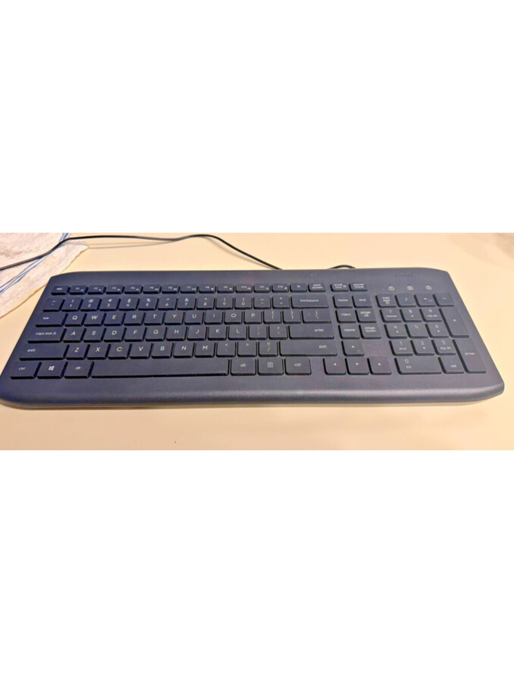 onn Wired USB Keyboard Full Size Black Stock 100009052 Computer PC Laptop